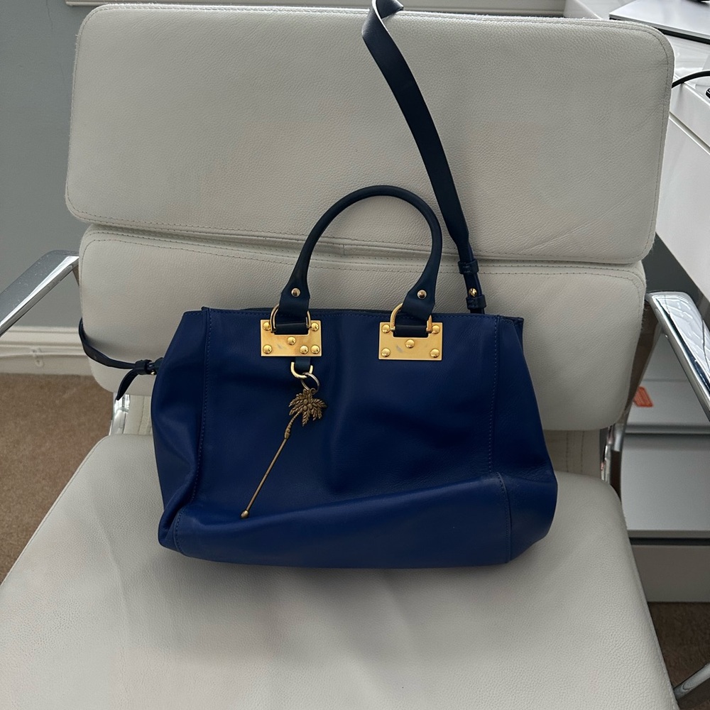 Sophie Hulme Blue Albion Square Bag